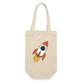 flying rocket - Gift Bag for Bottles - nature - Front