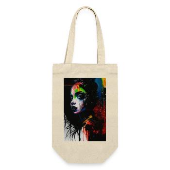 Femme graffiti pop art omikly éclaboussures color - Sac à bouteille - nature - Devant