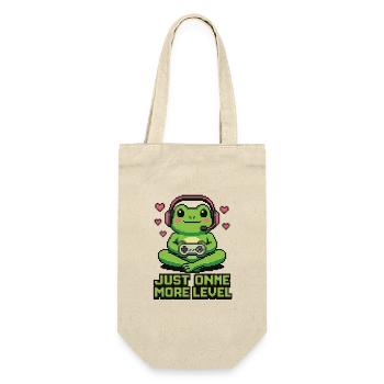 Pixel Frog : Juste un niveau de plus - Sac à bouteille - nature - Devant