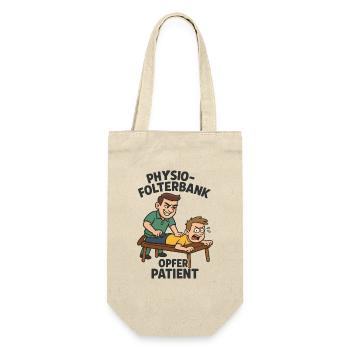 Physio Torture Torturer Bench - Gift Bag for Bottles - nature - Front