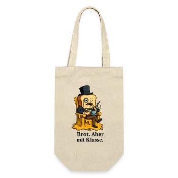 Bread with class Surrealism Like a Sir - Gift Bag for Bottles - nature - Front