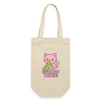 Chat Kawaii Toxique - Sac à bouteille - nature - Devant