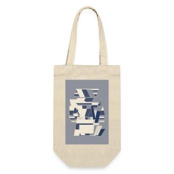Blue Robot Warrior - Gift Bag for Bottles - nature - Front