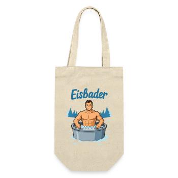 Eisbader Muskelmann im Eisbad - Gift Bag for Bottles - nature - Front