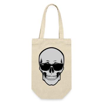 Skull with Sunglasses Graphic - Gift Bag for Bottles - nature - Front
