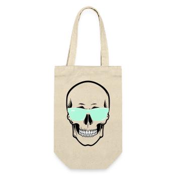 Color-Adjustable Sunglasses Smile Skull - Gift Bag for Bottles - nature - Front