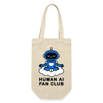 Human AI Fan Club - Geschenkbeutel für Flaschen - Natur - Vorne