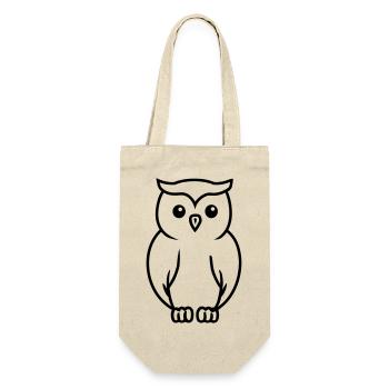 owl - Gift Bag for Bottles - nature - Front