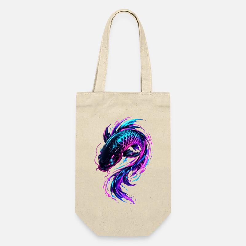 Flux de Koi Néon - Sac à bouteille - nature