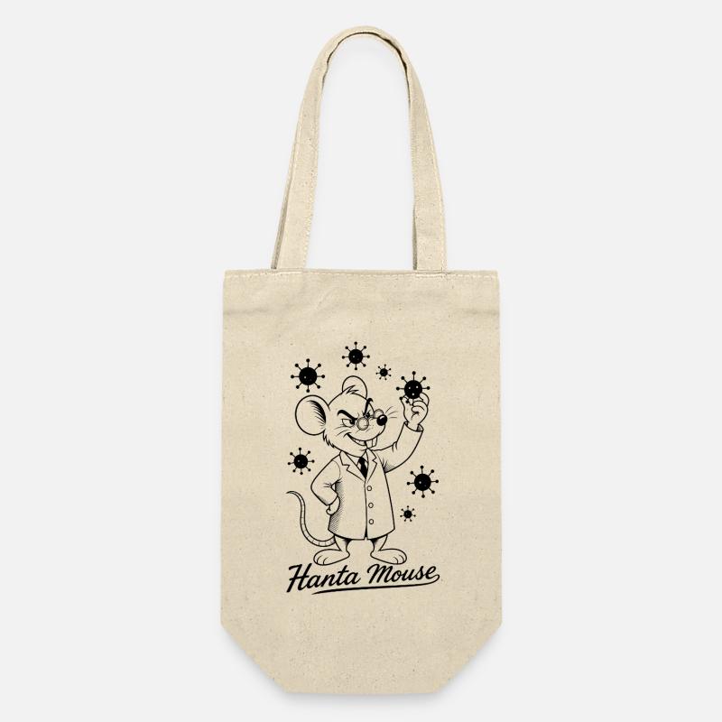 Hanta Mouse Dessin animé rétro - Sac à bouteille - nature