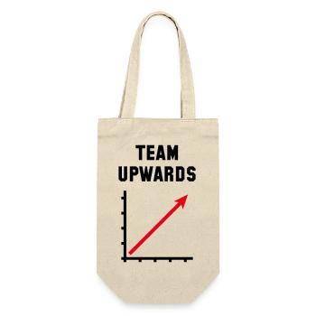 Team Upwards (Success / Progress / POS Red 2C) - Gift Bag for Bottles - nature - Front