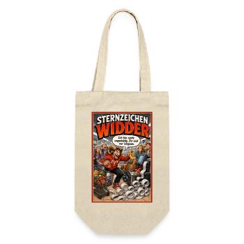 Sternzeichen Widder: Humor für echte Ungeduldige - Geschenkbeutel für Flaschen - Natur - Vorne