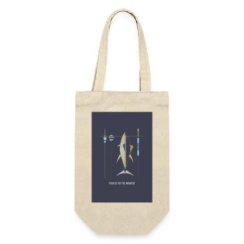 Hooked on the Moment – Angel Poster - Geschenkbeutel für Flaschen - Natur - Vorne