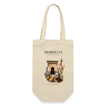 Morocco Medina Echo | Morocco Travel - Geschenkbeutel für Flaschen - Natur - Vorne