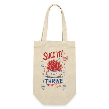 Succ It Thrive Cute Plant Succulent lover - Gift Bag for Bottles - nature - Front