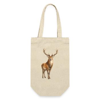 Aquarelle de cerf de forêt - Sac à bouteille - nature - Devant