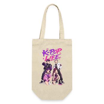 Kpop Is Life - Sac à bouteille - nature - Devant
