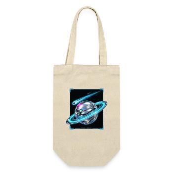 Saturn's neon Orb - Gift Bag for Bottles - nature - Front