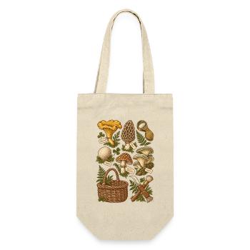 Mushrooms in the forest – botanical illustration - Gift Bag for Bottles - nature - Front