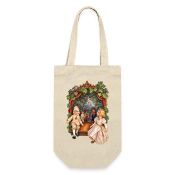 Dolls on strings - Gift Bag for Bottles - nature - Front