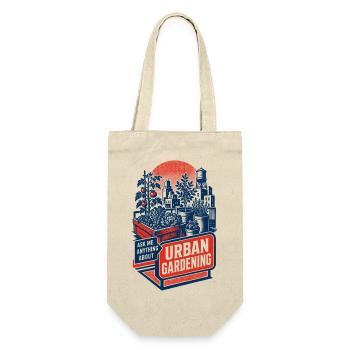 Urban Gardening Ask Me Anything about it - Gift Bag for Bottles - nature - Front