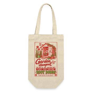 Garden Hangout Root Down Organic Gardening - Gift Bag for Bottles - nature - Front