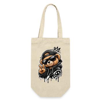 Sweat à capuche Graffiti Panda King - Sac à bouteille - nature - Devant