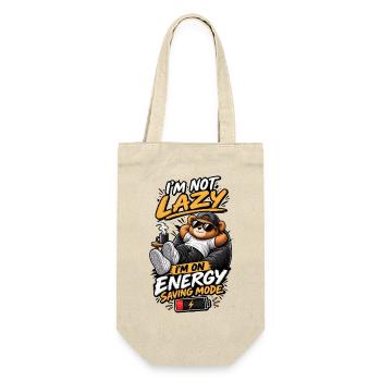 I'm Not Lazy – Energy Saving Mode - Gift Bag for Bottles - nature - Front