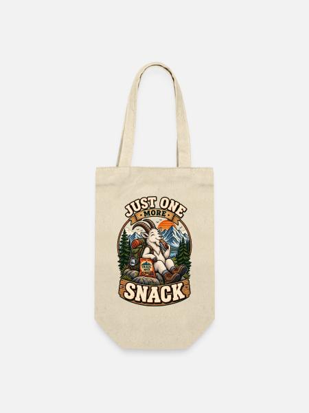Nur noch ein Snack – Wanderziege - Geschenkbeutel für Flaschen - Natur