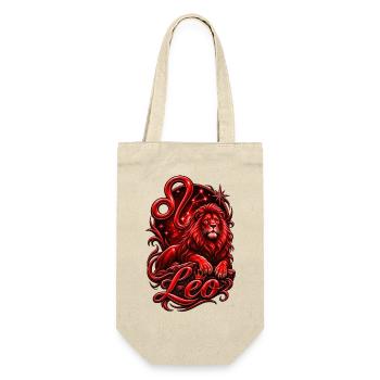Leo Red Lion Zodiac Crown - Gift Bag for Bottles - nature - Front