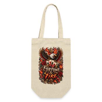 Fortune & Fire - Geschenkbeutel für Flaschen - Natur - Vorne