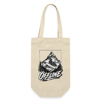 Offline-Berglandschaft - Geschenkbeutel für Flaschen - Natur - Vorne