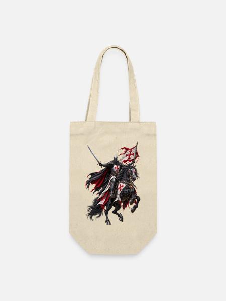 CABALLERO_TEMPLARIO_2 - Geschenkbeutel für Flaschen - Natur