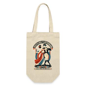 Deutscher Flirtverband – Tabulos seit 1924 - Geschenkbeutel für Flaschen - Natur - Vorne