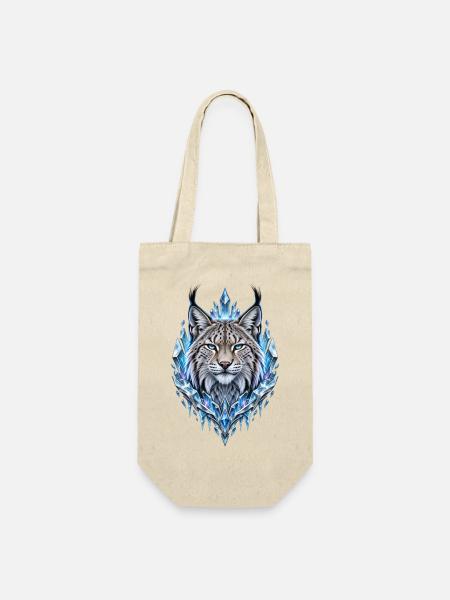 Luchs - Geschenkbeutel für Flaschen - Natur