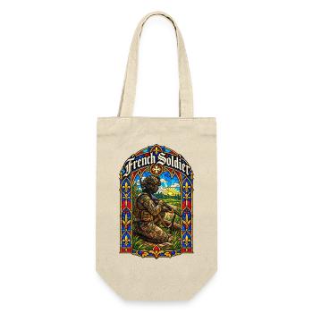 Französischer Soldat - Geschenkbeutel für Flaschen - Natur - Vorne