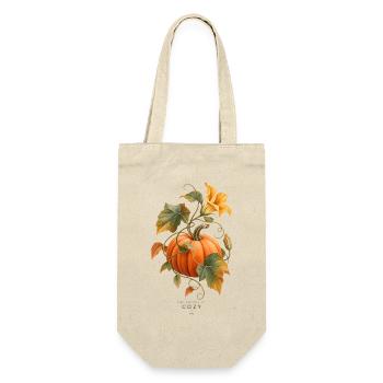 Kürbis- und Weinreben-Herbst – Die Natur des gemütlichen - Geschenkbeutel für Flaschen - Natur - Vorne