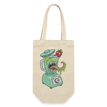 Monster Standmixer - Geschenkbeutel für Flaschen - Natur - Vorne