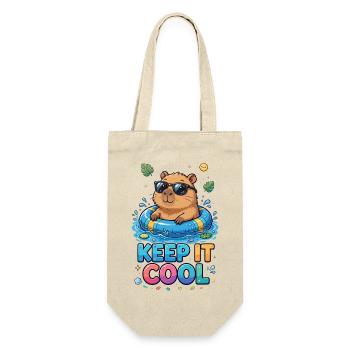 Bleib ruhig, Poolbär - Geschenkbeutel für Flaschen - Natur - Vorne