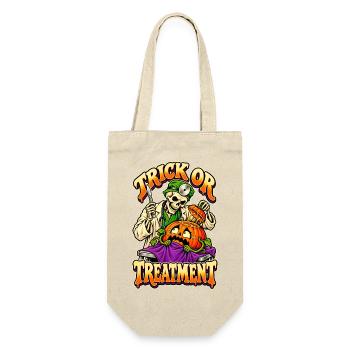Trick-or-Treatment-Retro-Halloween-Chirurg - Geschenkbeutel für Flaschen - Natur - Vorne