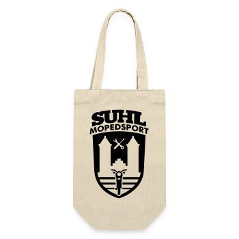 Suhl Mopedsport S50 S51 v.2 (Farbe änderbar) - Geschenkbeutel für Flaschen - Natur - Vorne