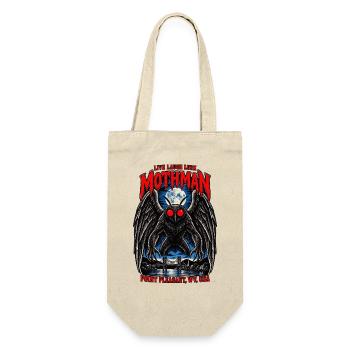 Mothman bei Nacht - Geschenkbeutel für Flaschen - Natur - Vorne