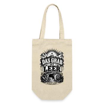Das Grab ist leer – Jesus lebt - Geschenkbeutel für Flaschen - Natur - Vorne