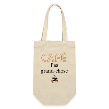café pas grand chose - Sac à bouteille - nature - Devant