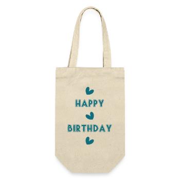 HAPPY BIRTHDAY. JOYEUX ANNIVERSAIRE. ANNIVERSAIRE. - Sac à bouteille - nature - Devant