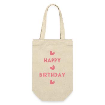 HAPPY BIRTHDAY. JOYEUX ANNIVERSAIRE. ANNIVERSAIRE. - Sac à bouteille - nature - Devant