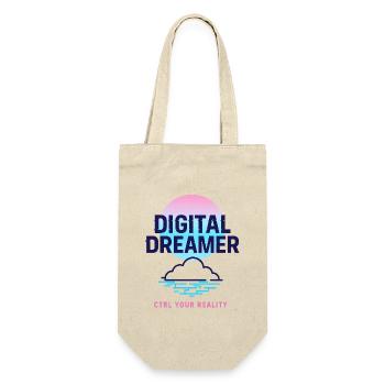 Digital Dreamer - Geschenkbeutel für Flaschen - Natur - Vorne