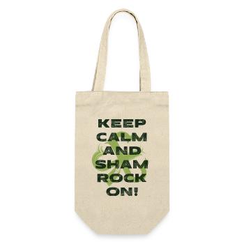 Keep calm and shamrock on (2) - Gift Bag for Bottles - nature - Front
