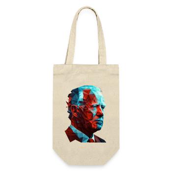 Joe Biden Low Polygon Red Blue Graphic Design - Gift Bag for Bottles - nature - Front
