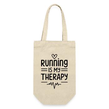 Running is my therapy - Gift Bag for Bottles - nature - Front